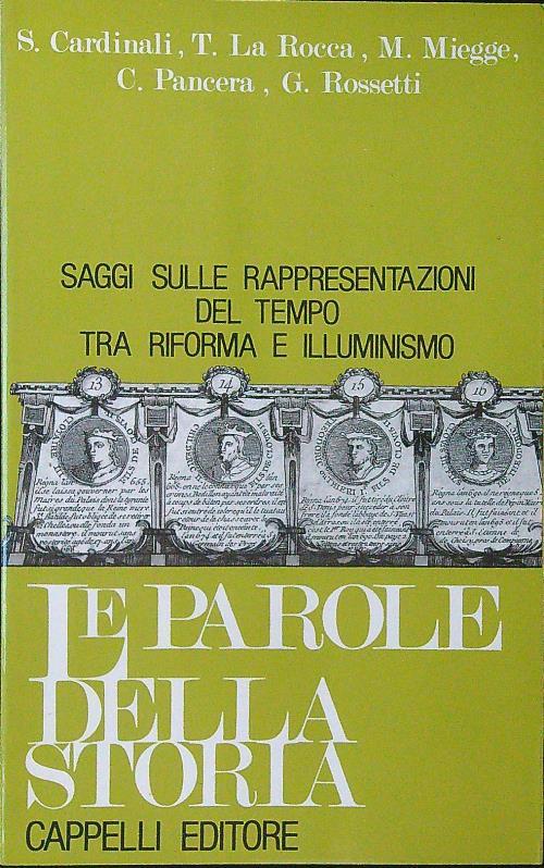 Saggi sulle rappresentazioni del tempo tra riforma e illuminismo - copertina