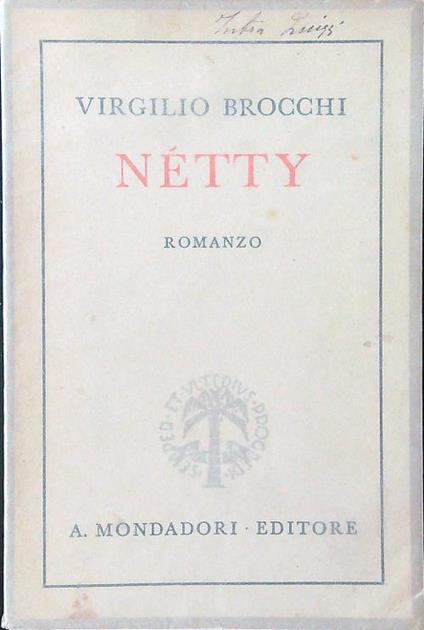 Netty - Virgilio Brocchi - copertina