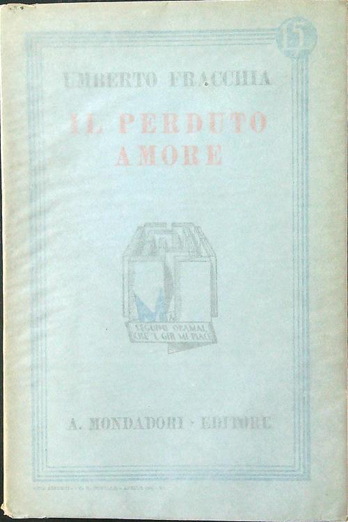 Il perduto amore - Umberto Fracchia - copertina