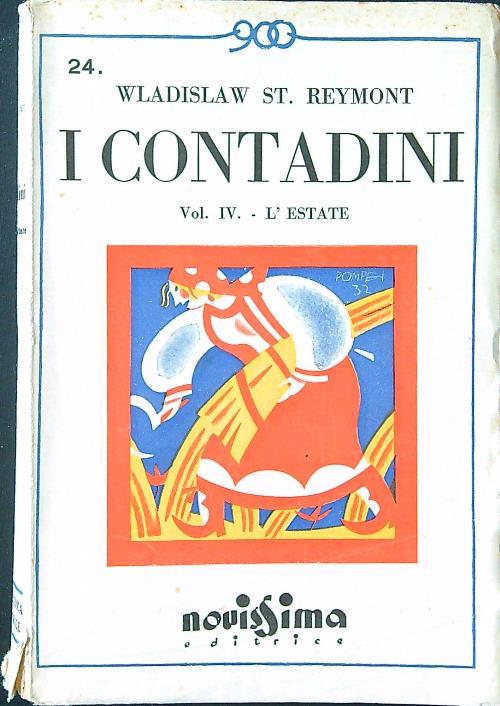 I contadini vol. IV: l'estate - St. W. Reymont - copertina