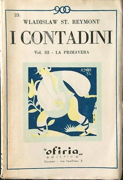 I contadini vol. III: la primavera - St. W. Reymont - copertina