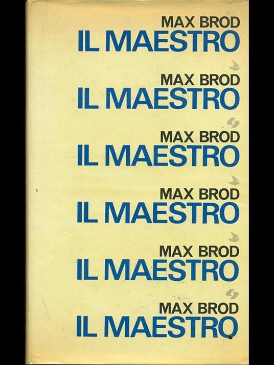 Il maestro - Max Brod - copertina