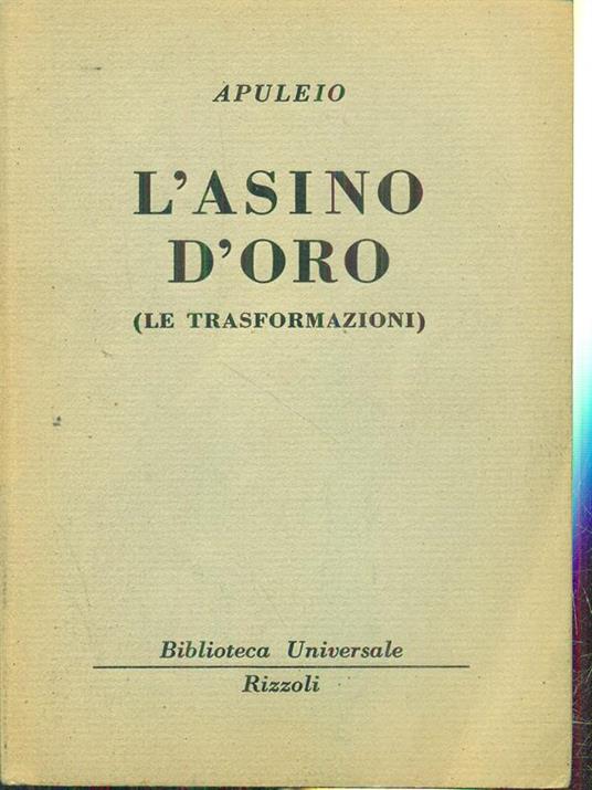 L' asino d'oro - Apuleio - copertina