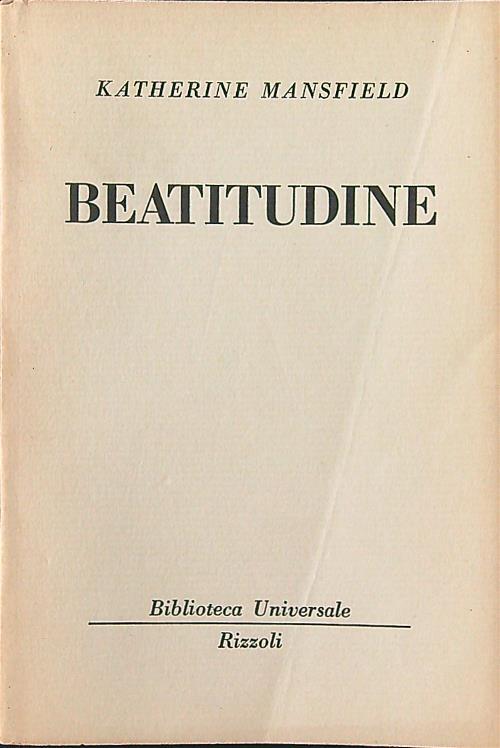 Beatitudine - Katherine Mansfield - copertina