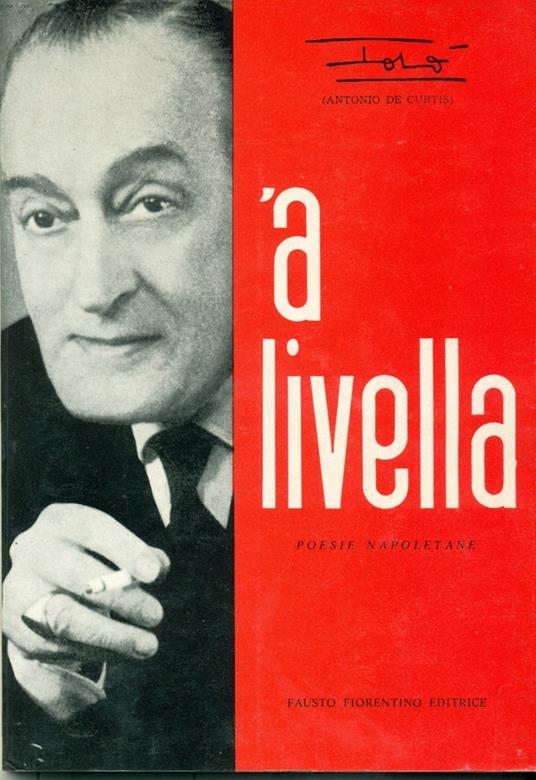 'A livella - Poesie Napoletane - Antonio De Curtis - copertina