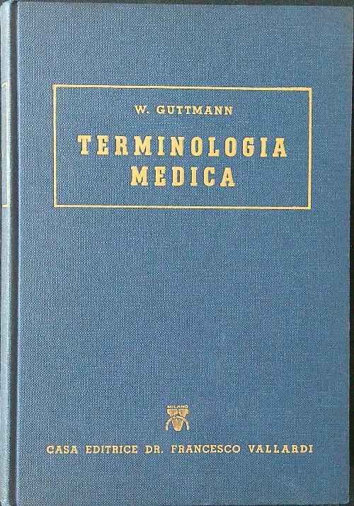 Terminologia medica - W. Guttmann - copertina