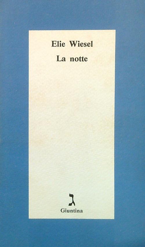 La notte - Elie Wiesel - copertina