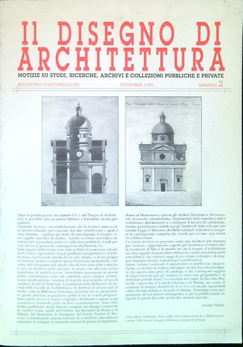 Il Disegno di Architettura, Numero 2/Settembre 1990 - copertina