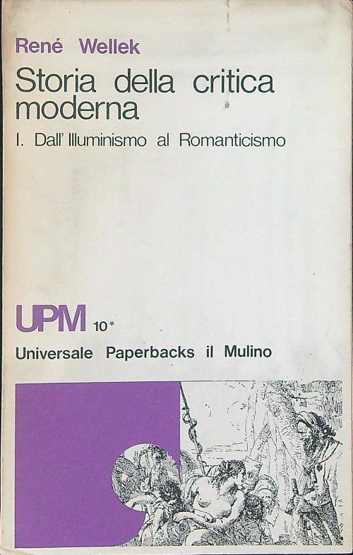 Storia della critica moderna I  - Renè Wellek - copertina