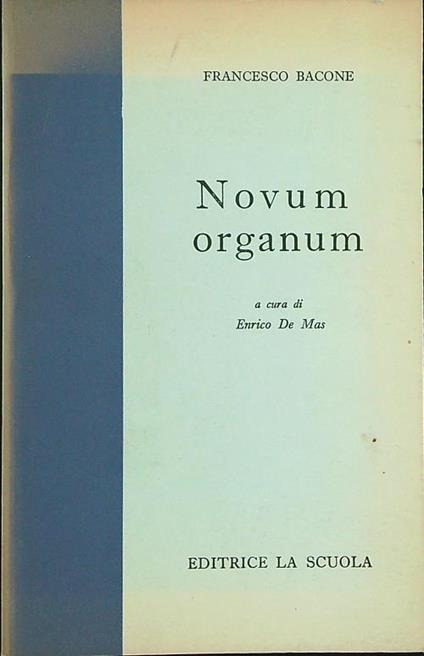 Novum organum - Francesco Bacone - copertina