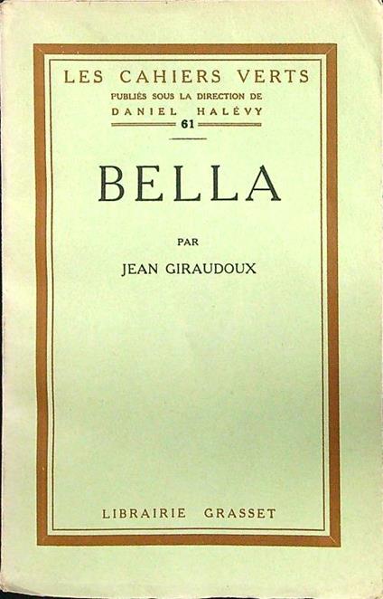 Bella - Jean Giraudoux - copertina
