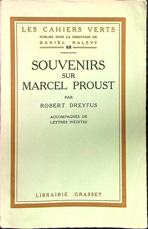 Souvenirs sur Marcel Proust - Robert Dreyfus - copertina