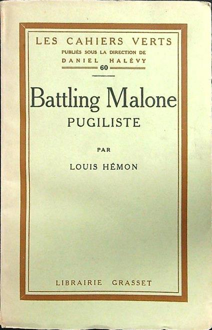 Battling Malone - Louis Hemon - copertina