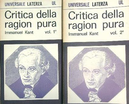 Critica della ragion pura. 2vv - Immanuel Kant - copertina