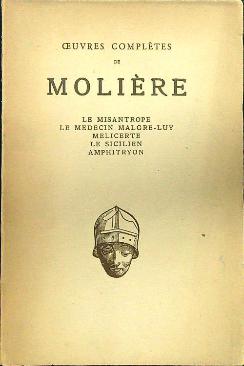 Le misantrope - Le medecin malgre-luy - Melicerte - Le sicilien - Amphitryon - Moliere - copertina