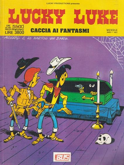 Lucky Luke n. 2 - Caccia ai fantasmi - Morris - copertina