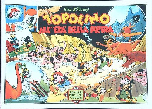 Topolino all'età della pietra - Walt Disney - copertina