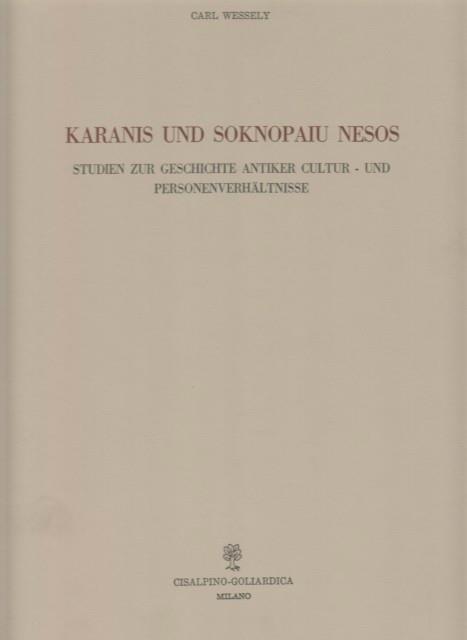 Karanis und Soknopaiu Nesos - Carl Wessely - copertina