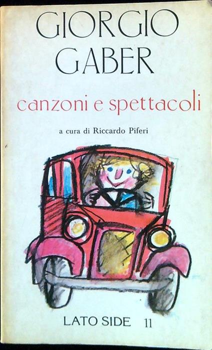 Canzoni e spettacoli di Giorgio Gaber - Riccardo Piferi - copertina