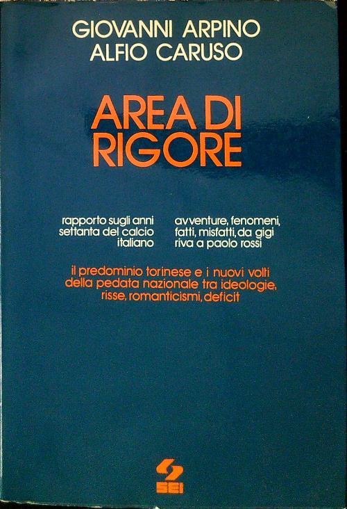 Area di rigore - Giovanni Arpino - copertina