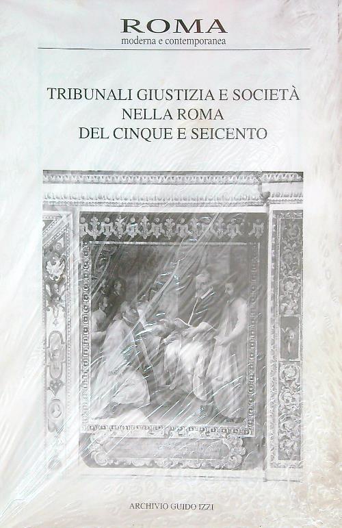 Roma Moderna e Contemporanea 1/1997. Tribunali giustizia - copertina