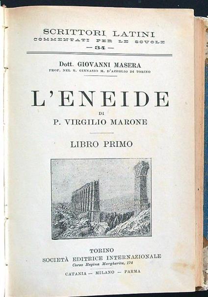 L' eneide libri I-II-III - Virgilio - copertina