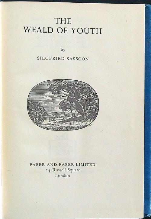 The weald of youth - Siegfried Sassoon - copertina