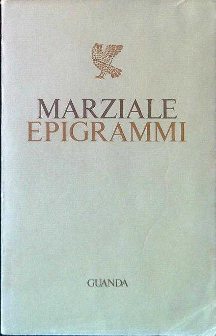Epigrammi - M. V. Marziale - copertina