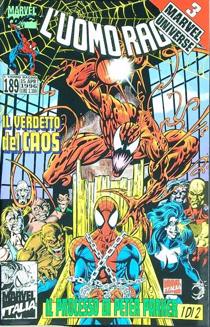 L' uomo ragno 189/ 15 aprile 1996 - copertina