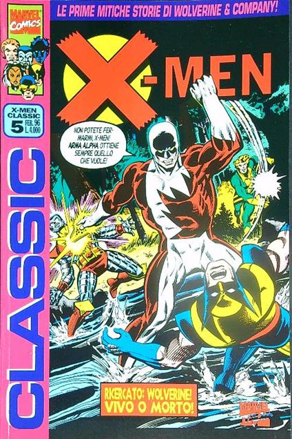 X-Men classic 5/feb 96 - copertina