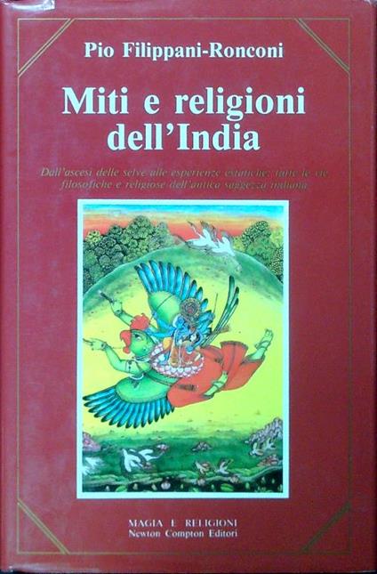 Miti e religioni dell'India - Pio Filippani-Ronconi - copertina