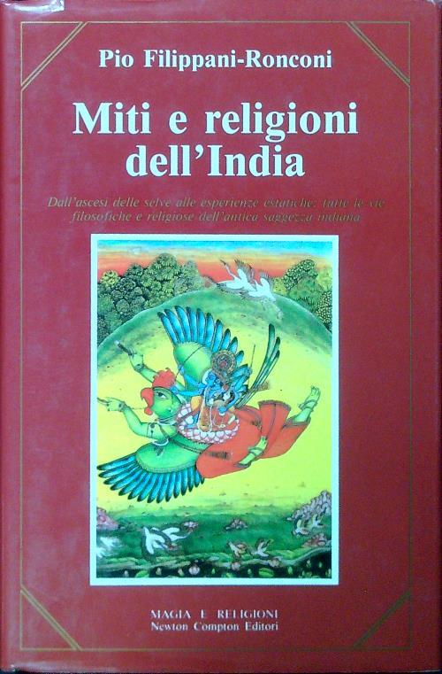 Miti e religioni dell'India - Pio Filippani-Ronconi - copertina