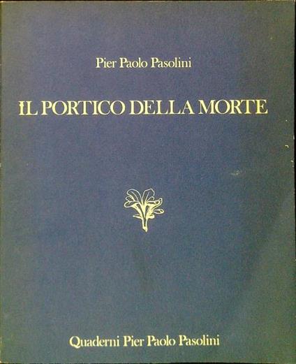 Il portico della morte - Pier Paolo Pasolini - copertina