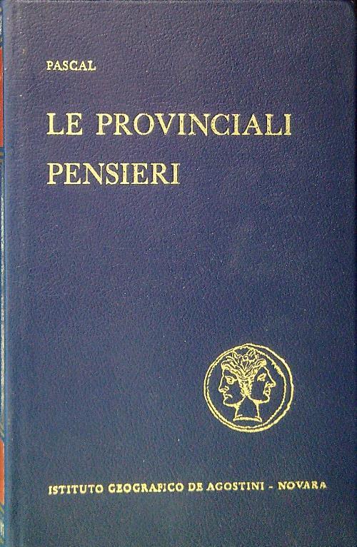 Le Provinciali - Pensieri - Blaise Pascal - copertina
