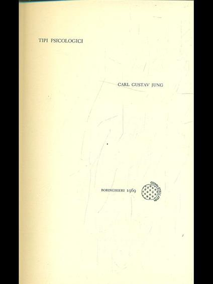 Tipi psicologici - Carl Gustav Jung - copertina