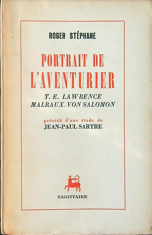 Portrait de l'aventurier - Roger Stephane - copertina