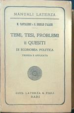 Temi, tesi, problemi e quesiti di economia politica