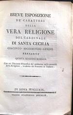 Breve esposizione de caratteri della vera religione