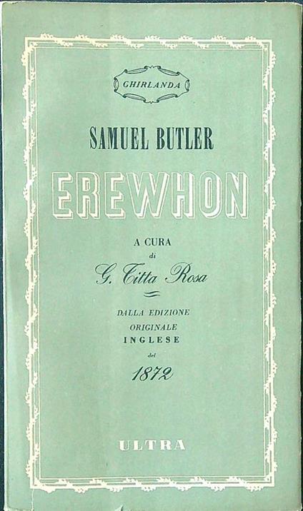 Erewhon - Samuel Butler - copertina
