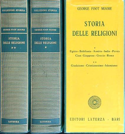 Storia delle religioni. 2vv - George Moore - copertina