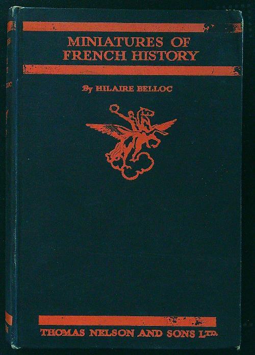 Miniatures of French history - Hilaire Belloc - copertina