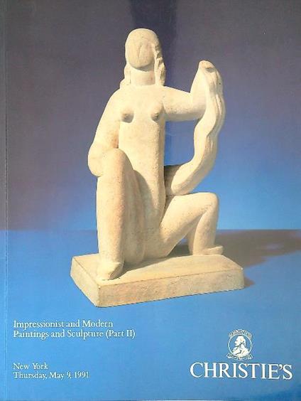 Christiès New York May 9, 1991 Impressionist and modern paintings and sculpture II - copertina