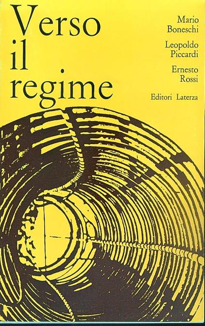 Verso il regime - copertina