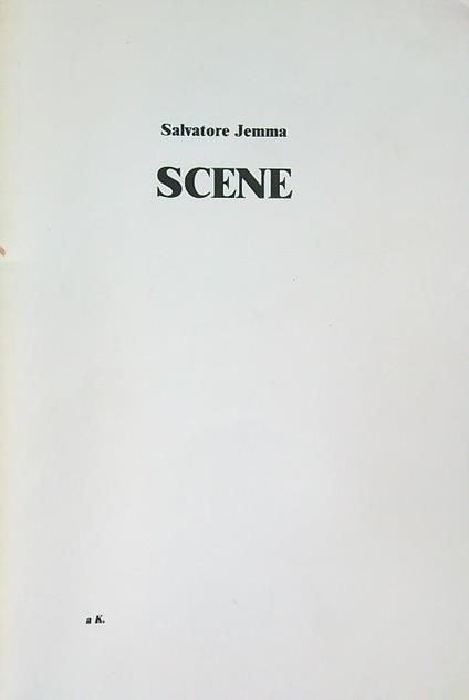 Scene - Salvatore Jemma - copertina