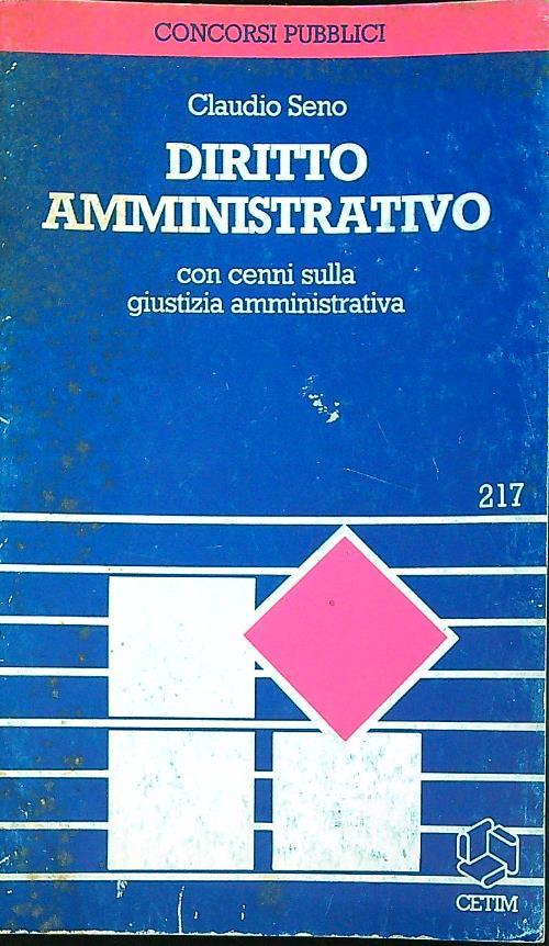 Diritto amministrativo - Claudio Seno - copertina