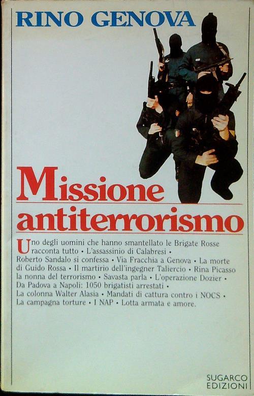 Missione antiterrorismo - Rino Genova - copertina