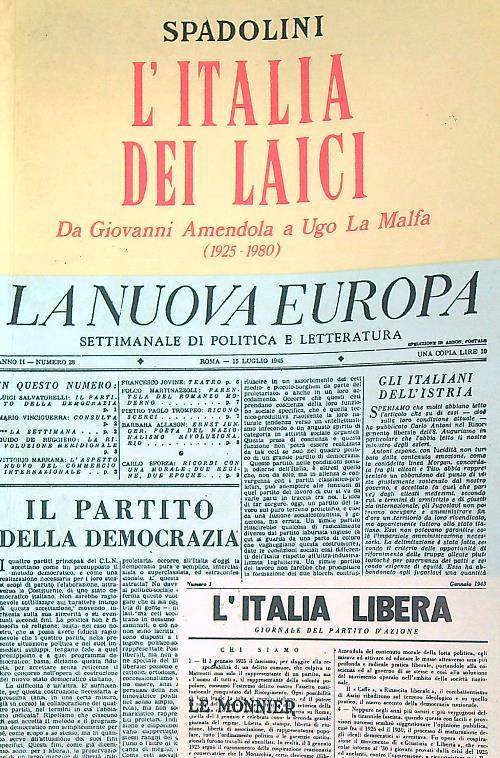 l' Italia dei laici - Giovanni Spadolini - copertina