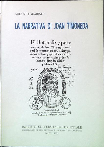 La narrativa di Joan Timoneda - Augusto Guarino - copertina