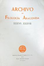 Archivo de Filologia Aragonesa XXXVI-XXXVII