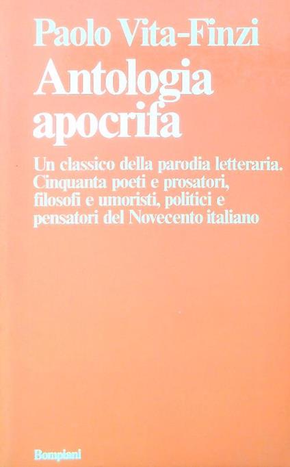 Antologia apocrifa - Paolo Vita-Finzi - copertina